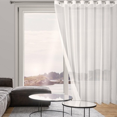 Takoy Záclona TAMINA z hladkej tkaniny so štruktúrou jemnej sieťky 350 x 250 cm-HF-400799 | 350 x 250 cm
