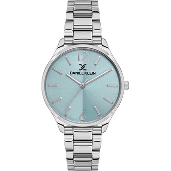 Daniel Klein DK. 1.13472-2 - Дамски часовник, Premium, Кварцов, 35mm, 3 ATM, Син/Сив