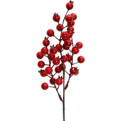 Jeřabiny větev 35cm červená