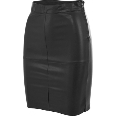 Vero Moda sukně koženková černá