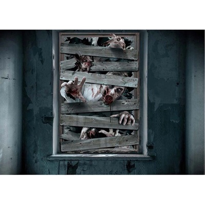 Fiestas Guirca Декорация за прозорец за Хелоуин - Зомби