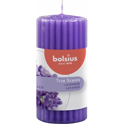 Bolsius Pillar True Scents 120/60 mm levanduľa