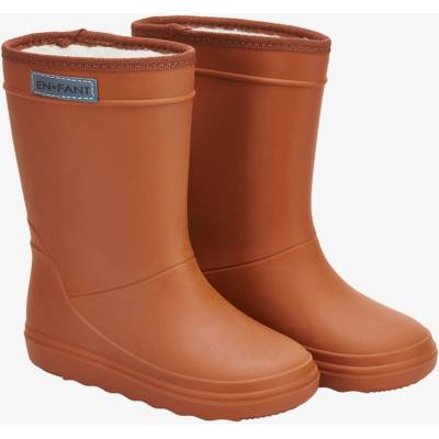 EnFant dětské holínky Thermo Leather Brown