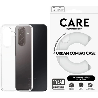 Panzer Гръб Care by PanzerGlass за Samsung Galaxy A17, Flagship Case, Urban Combat, Прозрачен