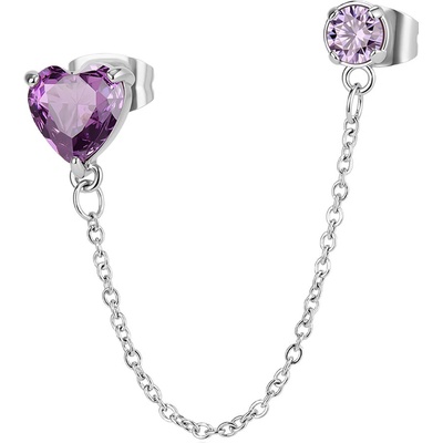 S'Agapõ Módní dámská single náušnice Dazzly SDZ139