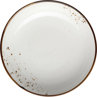 Mäser Hlboký tanier Pintar White hnedé bodky 21 cm