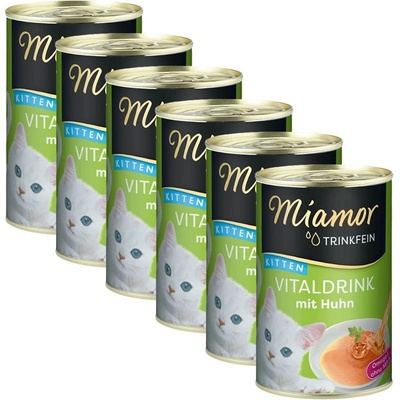 Miamor Vitaldrink Kitten напитка за котенца, пиле 6 x 135 мл
