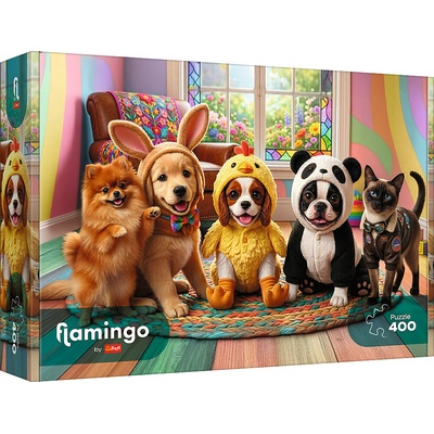 TREFL Flamingo Kostýmy pre šteniatka 400 dielov
