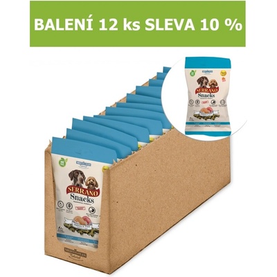 Serrano Snack Dog Salmon & Tuna 100 g 12 ks