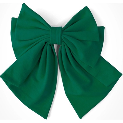 Mašle do vlasů se sponou lahvově zelená – Zboží Dáma