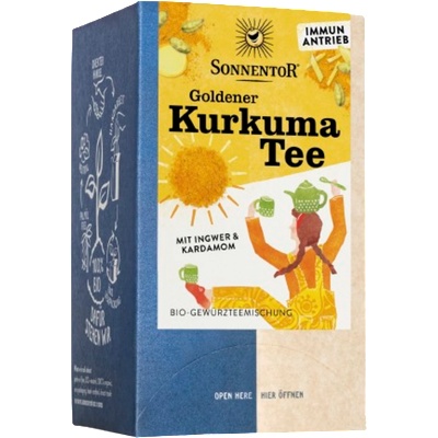 SONNENTOR Био чай „Златна куркума - 36 г