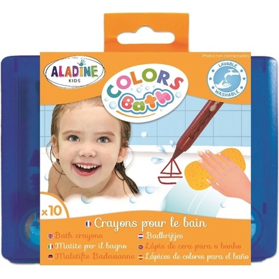 AladinE Voskové pastelky do vany 10 barev – Zboží Dáma
