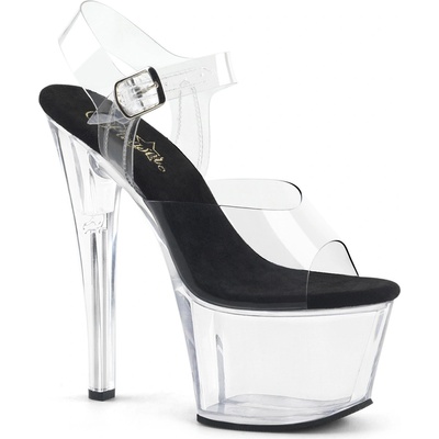 Pleaser USA Pleaser Sky-308 Clr-Blk/Clr 40