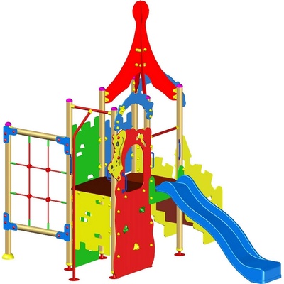 Playfactory КОМБИНИРАНО ДЕТСКО СЪОРЪЖЕНИЕ ЗАМЪК ps0030