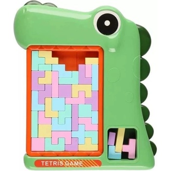 Man Yuk Toys Тетрис дъска с форма на динозавър - Зелен (aaa-24gre)