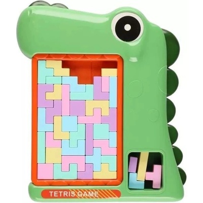 Man Yuk Toys Тетрис дъска с форма на динозавър - Зелен (aaa-24gre)