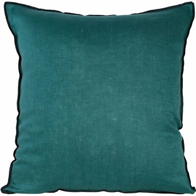 Takoy Jednofarebná z prírodnej ľanovej tkaniny obšitý čiernou niťou-HF-405208 45 x 45 cm