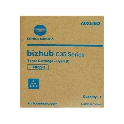 Konica Minolta TNP-22C лазурен (cyan) оригинален тонер (A0X5452)