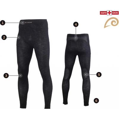 Pánské merino spodky LASTING Wateo černé