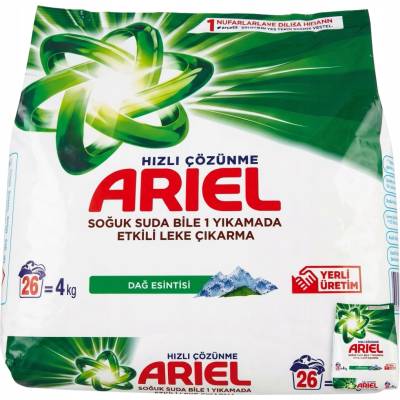 Ariel prací prášek bílé mountain spring 4 g
