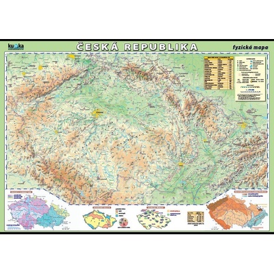 nakladatelství Kupka Česká republika - fyzická mapa XL (100x70 cm)