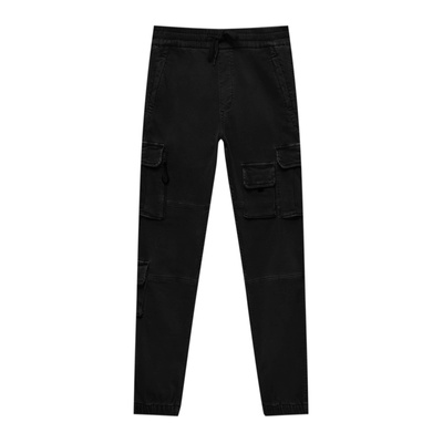 Pull&Bear Карго панталон черно, размер M