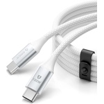 ORICO Кабел с бързо зареждане за устройства с USB-C порт - Orico CDX USB-C to USB-C Fast Charging Cable 100W (бял) (100 см) (CDX-100W)