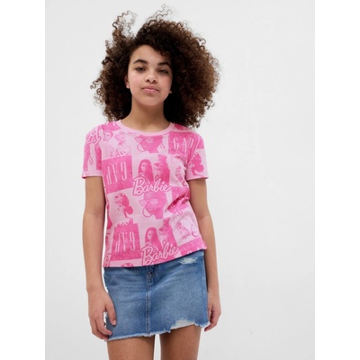 GAP detské tričko Gap × Barbie™ ružová