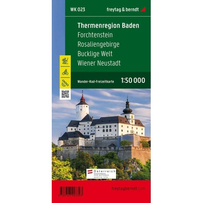 Freytag & Berndt Wander-, Rad- und Freizeitkarte Rosaliengebirge, Hohe Wand, Forchtenstein, Thermenregion, Wiener Neustadt