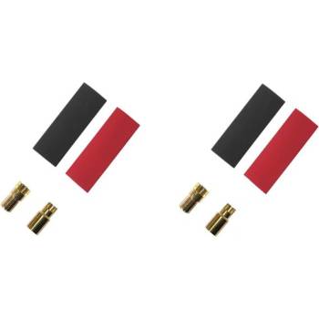 Fusion Позлатен конектор 6.0mm със свиващи се тръбички (2 чифта)