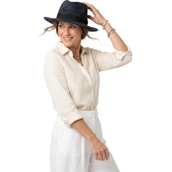 Fedora Raffia černý
