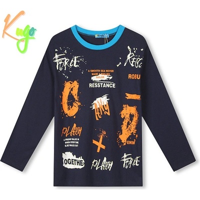Kugo chlapecké TRIČKO tm modré MC3790
