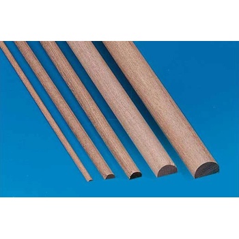 Krick Modelltechnik Lišta ořech půlkulatá 2.5x5 mm 1m