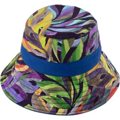 Fiebig Headwear since 1903 Bucket hat letní bavlněný kytičkovaný klobouk