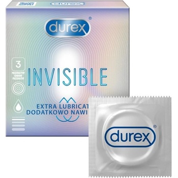 Durex Invisible Extra Lubricated 3 ks