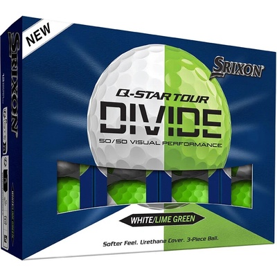 Srixon Q-Star Divide bílo/zelené 3 ks
