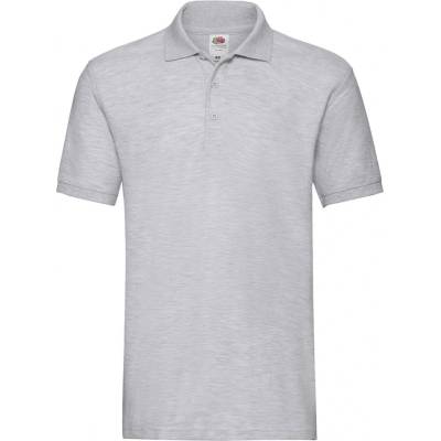 Fruit of the Loom polokošile Premium světle šedá