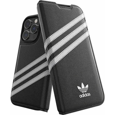 Калъф Adidas OR Booklet Case PU за iPhone 14 Pro, черен / бял, 50196 (AD000070-0)