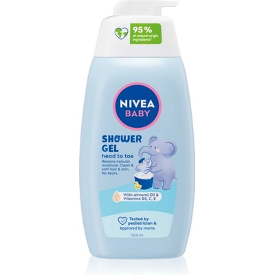 Nivea BABY душ гел за тяло и коса 500ml