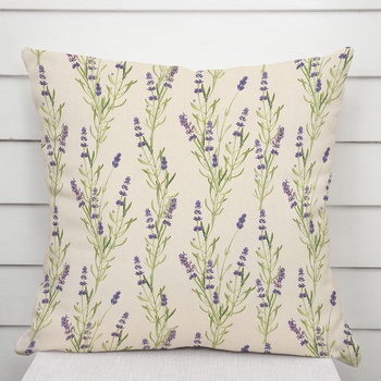 Biante Ľanová LEN-009 Levandule na režnom 70 x 90 cm
