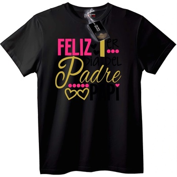 NOONEBRAND Тениска Честв Ден на Баща Papi - XS, Black