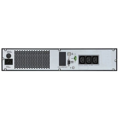 APC Easy UPS On-Line UPS Rack AC 220/230/240V 900Watt 1000VA 1-phase lead acid USB serial oc 3 PFC 2U Europe BK RAL 7010 (SRV1KRIRK-E)