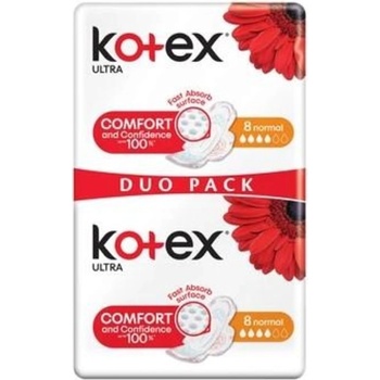 Kotex vložky Ultra Normal s kridelkami 16 ks