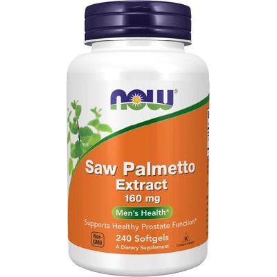 NOW NOW Saw Palmetto Extract 160mg, 240 Softgels