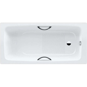 KALDEWEI Advantage - Правоъгълна вана Cayono Star 754, 160x70 см, с отвори за дръжки, противоплъзгаща повърхност, бяла 275430000001 (275430000001)
