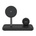 DVICED 3-in-1 magnetic wireless stand w cable, wall charger - Black (DV230005)