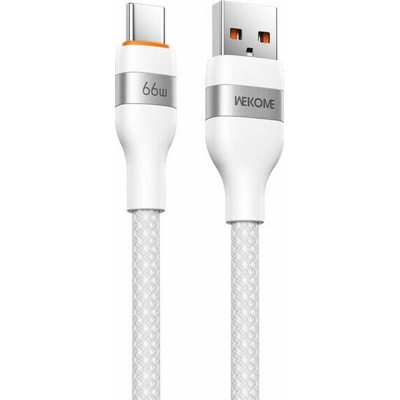 Wekome WDC-C31 opletený nabíjecí a datový USB-A na USB-C 2m bílý