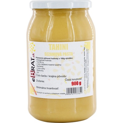 eBrat Tahini sezamová pasta 900 g
