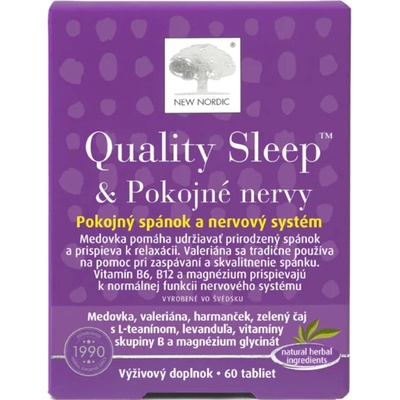 New Nordic Quality Sleep & Pokojné nervy 60 tabliet