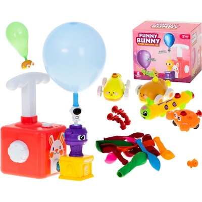 Aerodynamický vystřelovač balónků do auta králík set 23 kusů biela